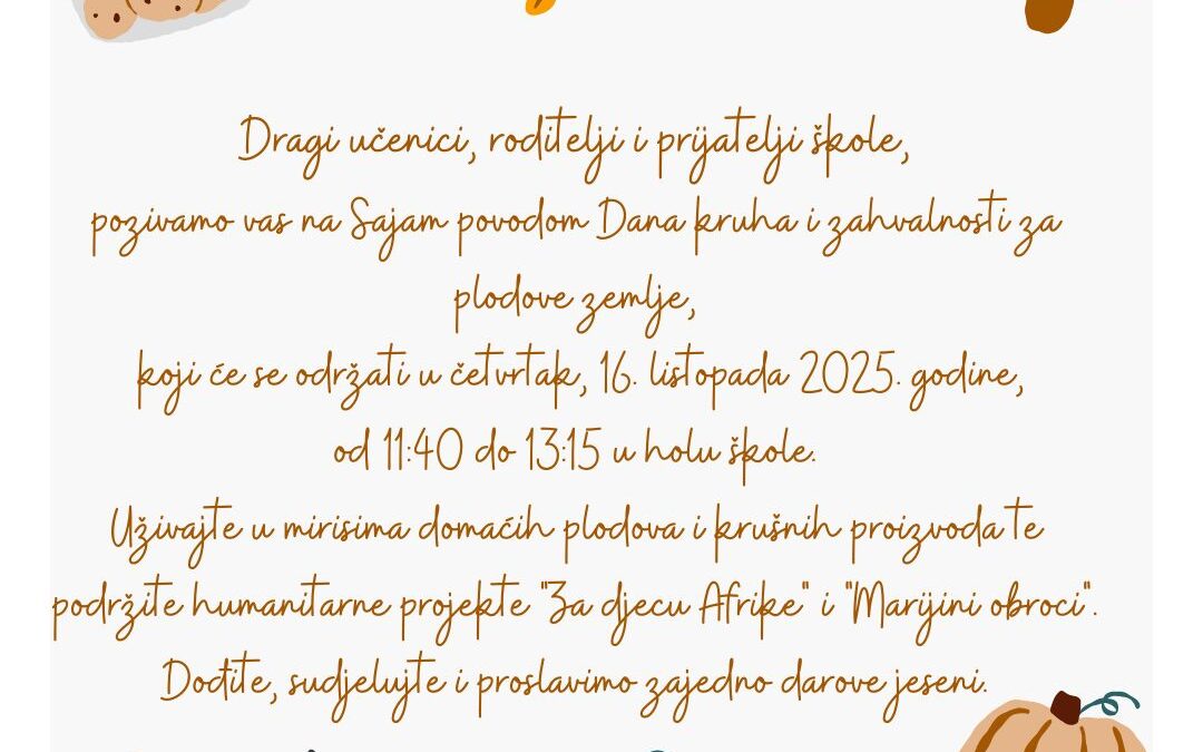 Sajam povodom Dana kruha