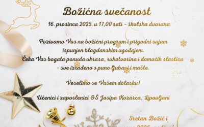 Božićna priredba učenika OŠ Josipa Kozarca