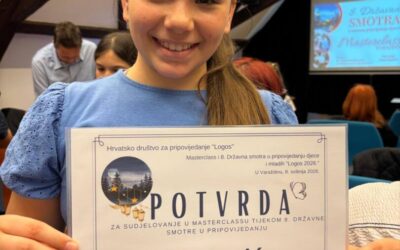 Tia Jurić sudjelovala na završnom Masterclassu u pripovijedanju